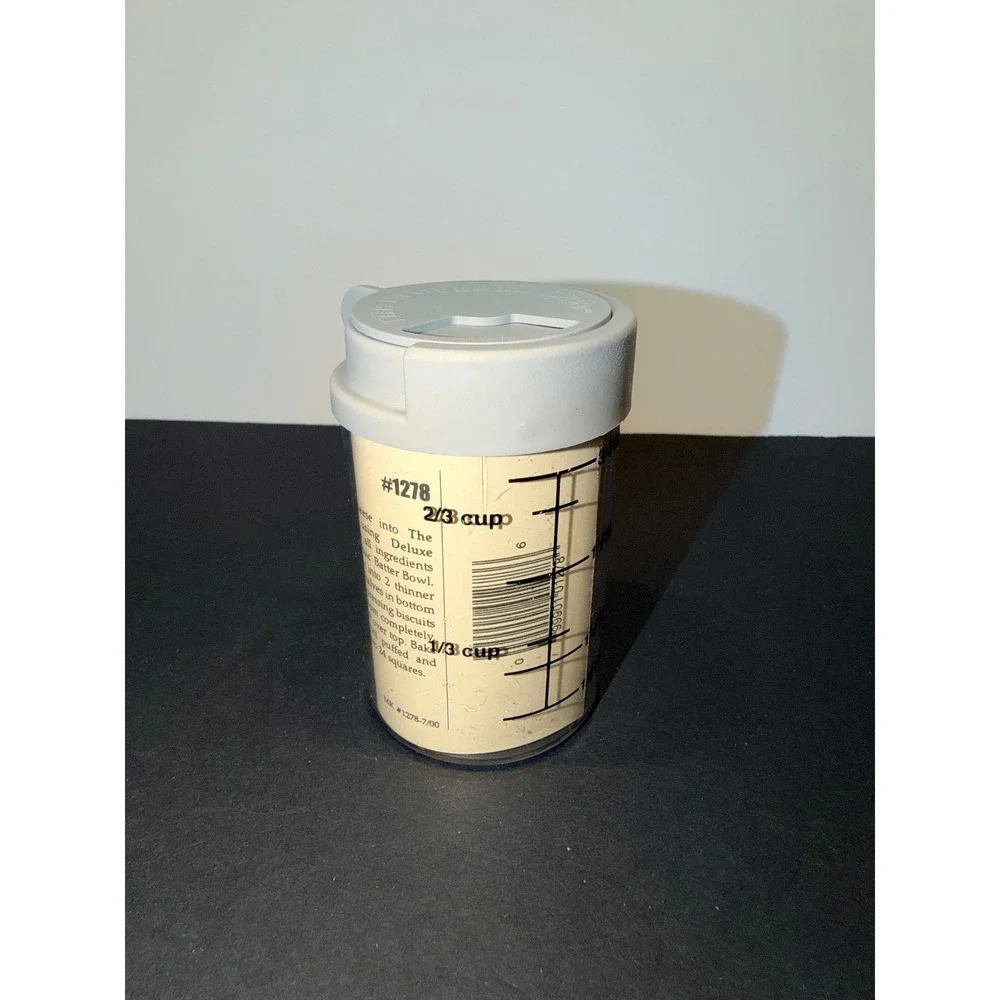 Pampered Chef Mini Measure-All Cup 1278 Adjustable 1 Cup 250mL Store Container